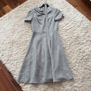EUC Carolina Herrera Classic Gray Dress